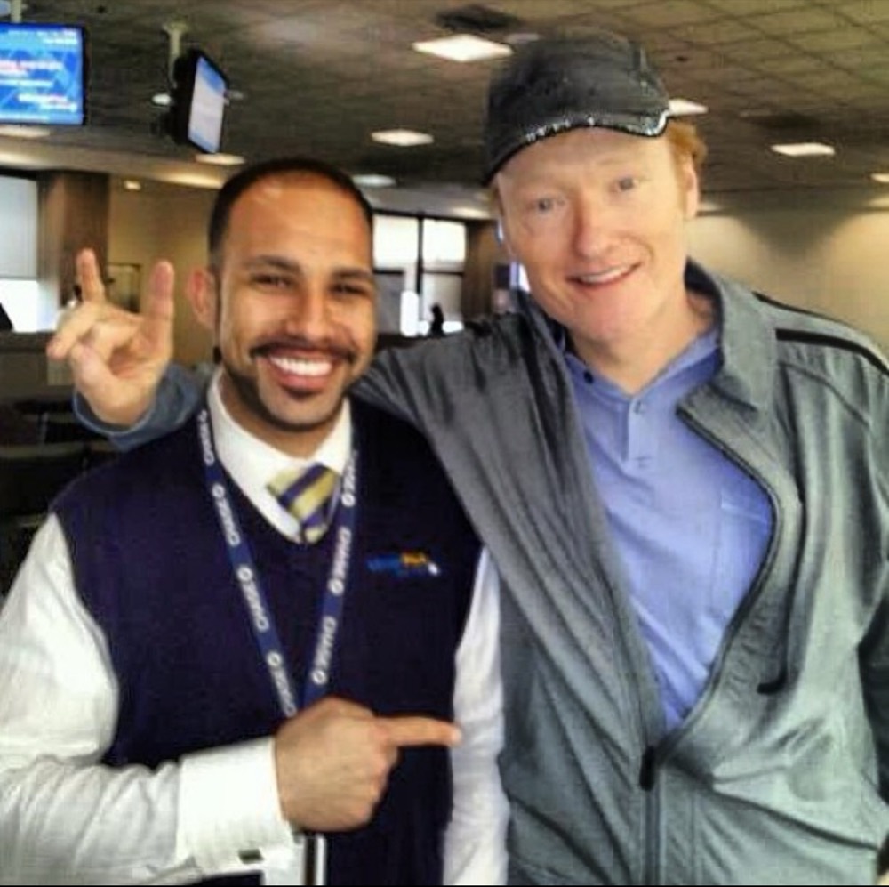 With Conan O'Brien